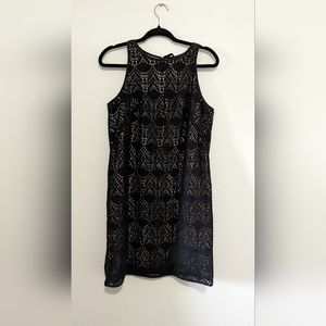 Ann Taylor LOFT  Petite A-Line black dress